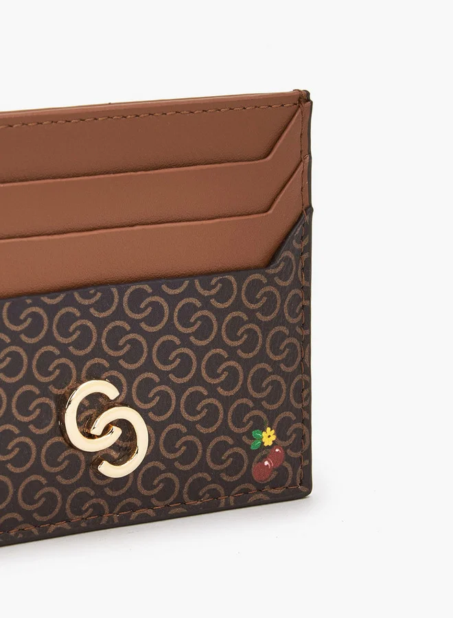 سيليست Monogram Print Card Holder
